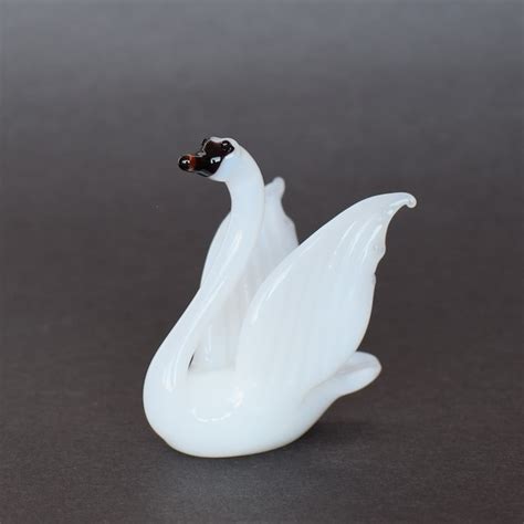 Murano Glass Swan Etsy