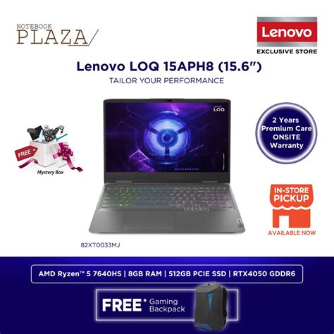 Lenovo Loq 15aph8 156 165hz Gaming Laptop Ryzen 5 7640hs7 7840hs