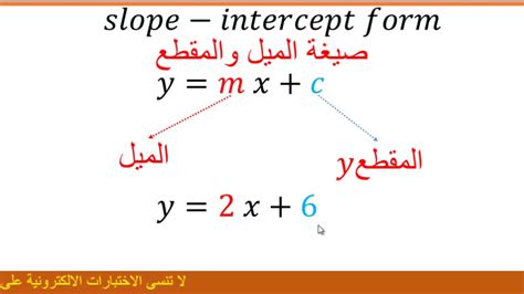 قاعدة ميل المستقيم