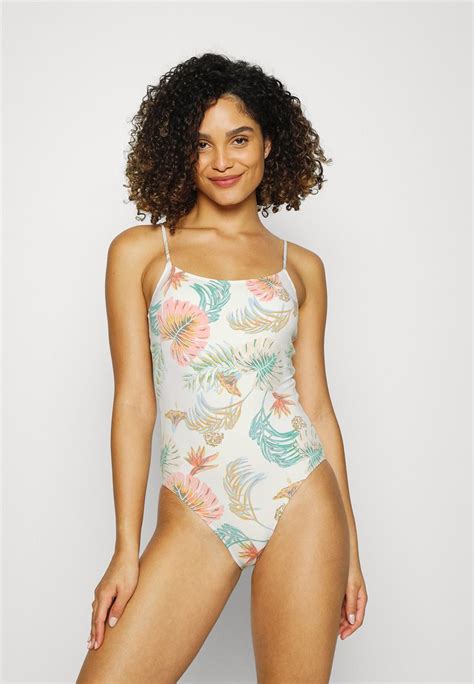 Roxy Value Line Onepie Swimsuit Bright White White Zalando De