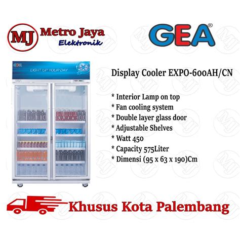 Jual SHOWCASE 2 Pintu GEA EXPO 600 CHILLER GEA LEMARI PENDINGIN