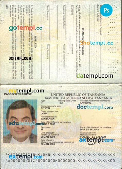 Taiwan Passport Example In Psd Format 2021 — Present By Intempl Passports Sep 2023 Medium