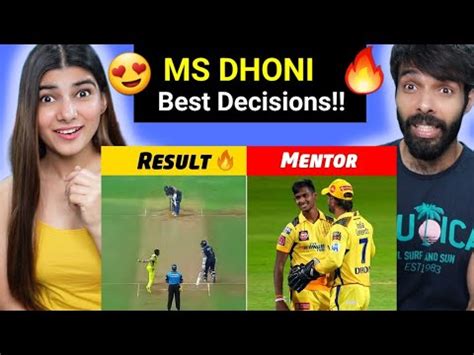 The Master Mind Decisions of MS Dhoni Dhoni एक नत कशल गर