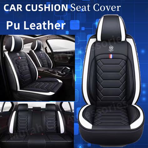 Car Leather Seat Cover Seat Cushion Kancil Kusyen Kereta Fits Myvi Axia