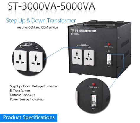 St 5000va Waterproof Voltage 220 110 Step Up And Down Transformer Buy Waterproof Transformer