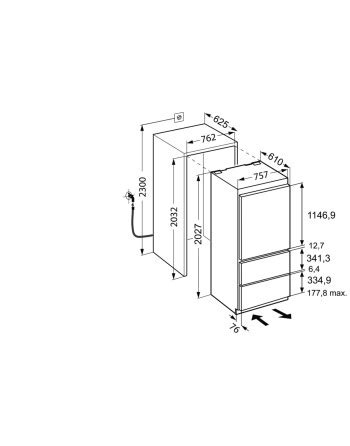 Liebherr Liebherr Ecbn Combinato Frigo Congelatore Integrabile