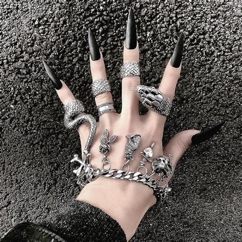 Coiling Serpent Ring Edgy Jewelry Emo Jewelry Grunge Accessories