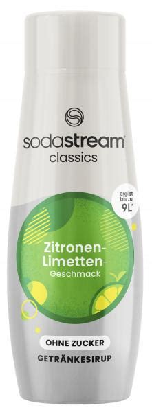 Soda Stream Getränkesirup Zitronen Limetten Geschmack ohne Zucker