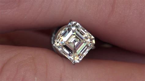 Asscher Cut Diamond In Natural Day Light Youtube