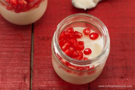 Panna Cotta Au Yaourt Coco Et Grenade Culinaire Amoula