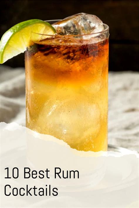 20 Best Rum Cocktails to Drink | Recipe | Best rum cocktails, Rum drinks recipes, Rum drinks easy