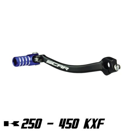 Sélecteur de vitesse SCAR Bleu pour Kawasaki 250 ou 450 KXF 4 temps