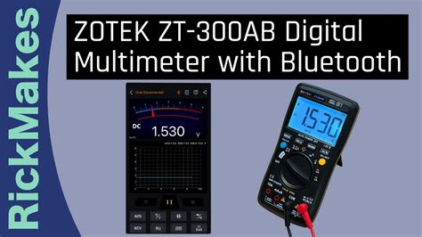 ZOTEK ZT 300AB Digital Multimeter With Bluetooth YouTube