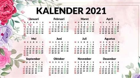 Kalender Tahun 2021 Newstempo