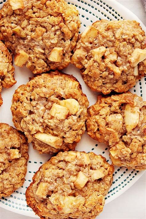 Apple Oatmeal Cookies Crunchy Creamy Sweet