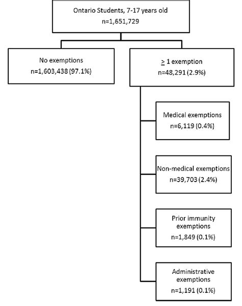 B Flowchart Of Student Exemption Status And Exemption Classification