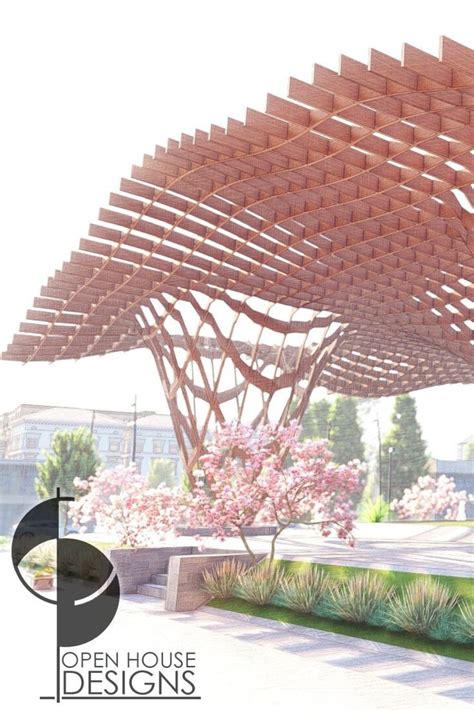 Parametric Pavilion Flows Over City Center Square Pavilion Design