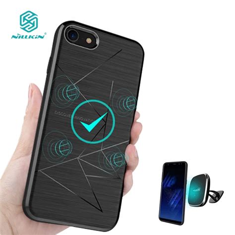 For Iphone 8 Case Nillkin Qi Wireless Charging Receiver Back Cover Fit