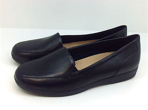 Easy Spirit Womens Devitt Leather Closed Toe Loafers Black Size 7 0 Aqsn Ebay