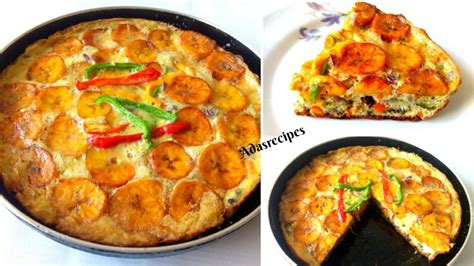 How To Make Tasty Egg And Plantain Frittata Adas Recipes