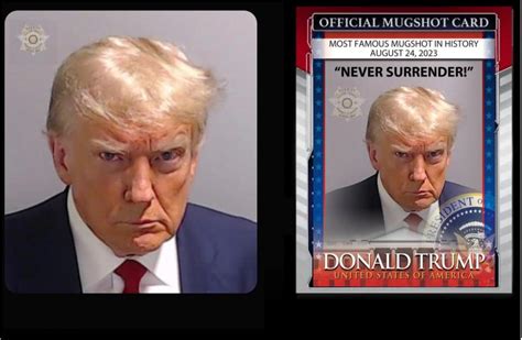 Exclusive Launch Trump Mugshot Trading Card A Collectible