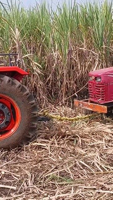 Kubota Tractor Pulling Video How To Pull Out Load Sugarcane Tractor