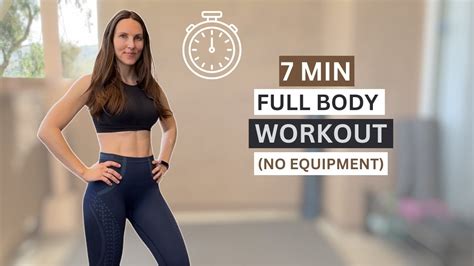 7 MIN STANDING FULL BODY WORKOUT FOR BUSY PEOPLE BURN FAT BUILD