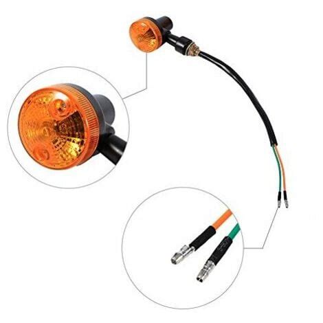 4 Pcs 12V Universel Indicateur De Clignotant De Moto Orange