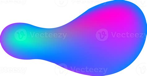 Gradient Blob Shape Abstract Organic Random Form Liquid Fluid