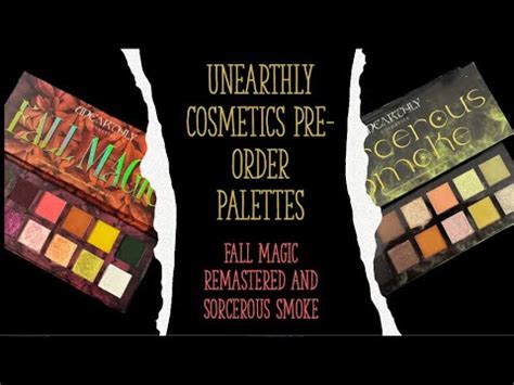 Unearthly Cosmetics Pre Order Palettes Fall Magic Remastered And