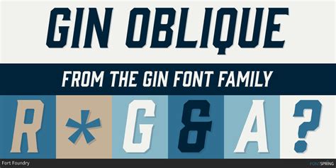 Gin Regular Font Fontspring