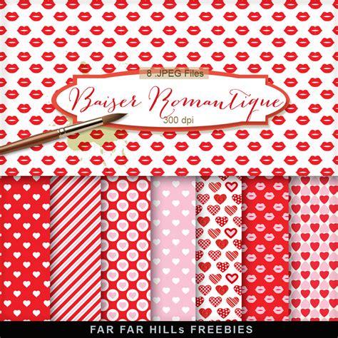 New Freebies Kit Of Backgrounds Baiser Romantique Far Far Hill Free