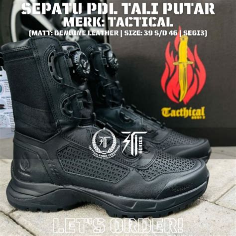 Jual Sepatu Pdl Tali Putar Merk Tactical Tacthical Libra Jaring