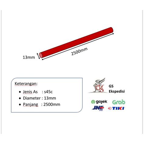 Jual Besisteel Round Bartabung Jenis As St41 Diameter 13mm Panjang
