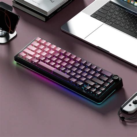 Teclado Mec Nico Hot Swap Teclado Para Jogos Tkl Rgb Sem Fio Ghz Bluetooth Usb C