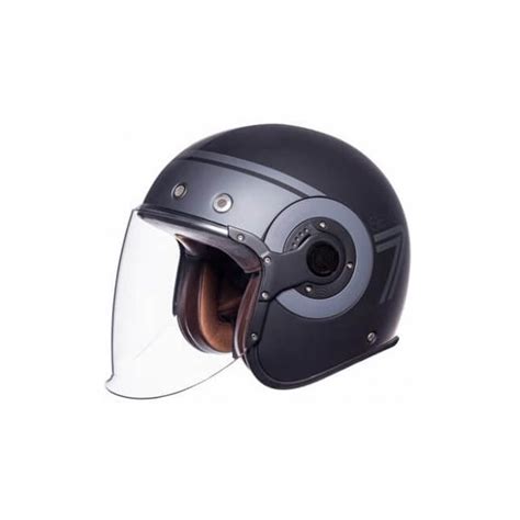 Casque Retro Jet Seven Smk Bleu Xs