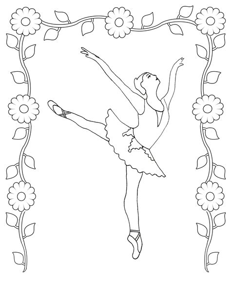 Free Printable Ballet Coloring Pages For Kids