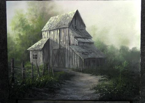 Oil Painting Of Old Barns At Paintingvalley Explore Collection Of