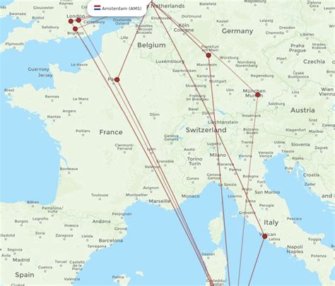 All Flight Routes From Amsterdam To Tunis Ams To Tun Flight Routes