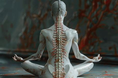 Yoga Practice To Alleviate Spine And Back Pain Premium AI Generated Image