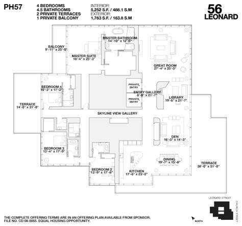 Tribeca Citizen | 56 Leonard Floorplans