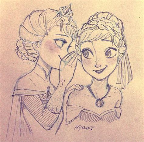 Pin De Frozenfan En Frozen Drawings Arte De Princesa Disney