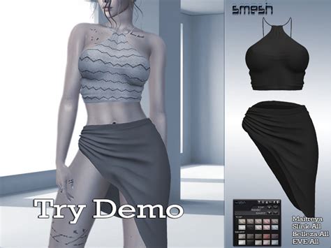 Second Life Marketplace Smesh Demo Megan Outfit