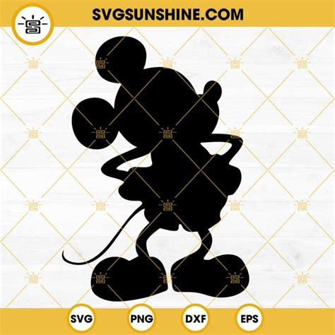 Mickey SVG, Disney Mickey Silhouette SVG PNG DXF EPS Digital Files