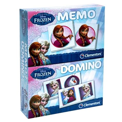 Clementoni Disney Frozen 2 In 1 Set Memo Domino 98650 Spar Toys