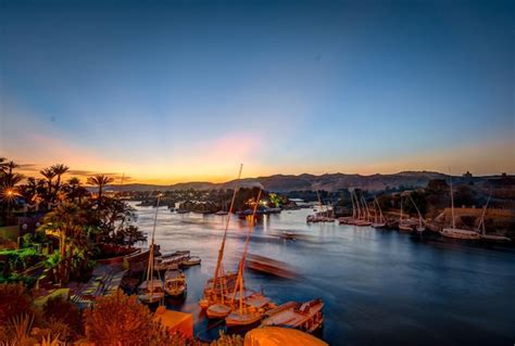 Premium Photo | A stunning view of the charming city of aswan and the ...