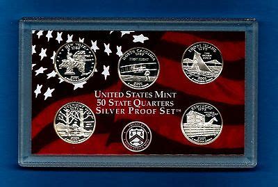 Silver Proof State Quarter Set Quarters No Box Ebay