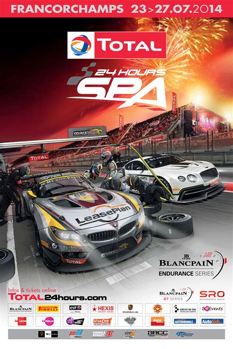 Official Poster For The Total 24 Hours Of Spa Released Crowdstrike 24