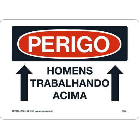 Placa Homens Trabalhando Acima Sinaliza O De Perigo