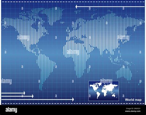 Illustration Of World Map Stock Vector Image And Art Alamy